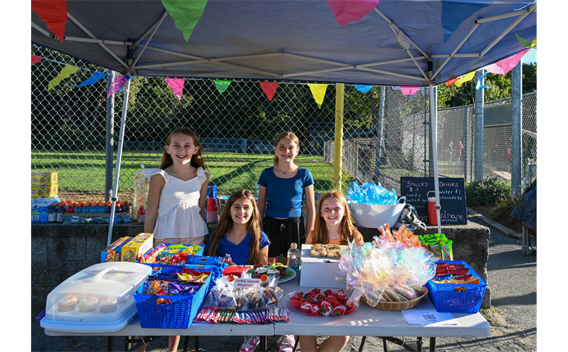 Hard Working girls at the concession stand